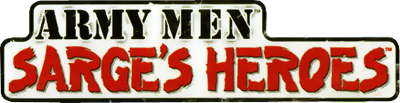 Army Men Sarge's Heroes logo for Nintendo 64